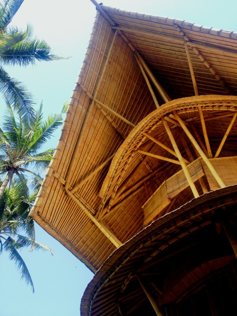 Bamboo house roof