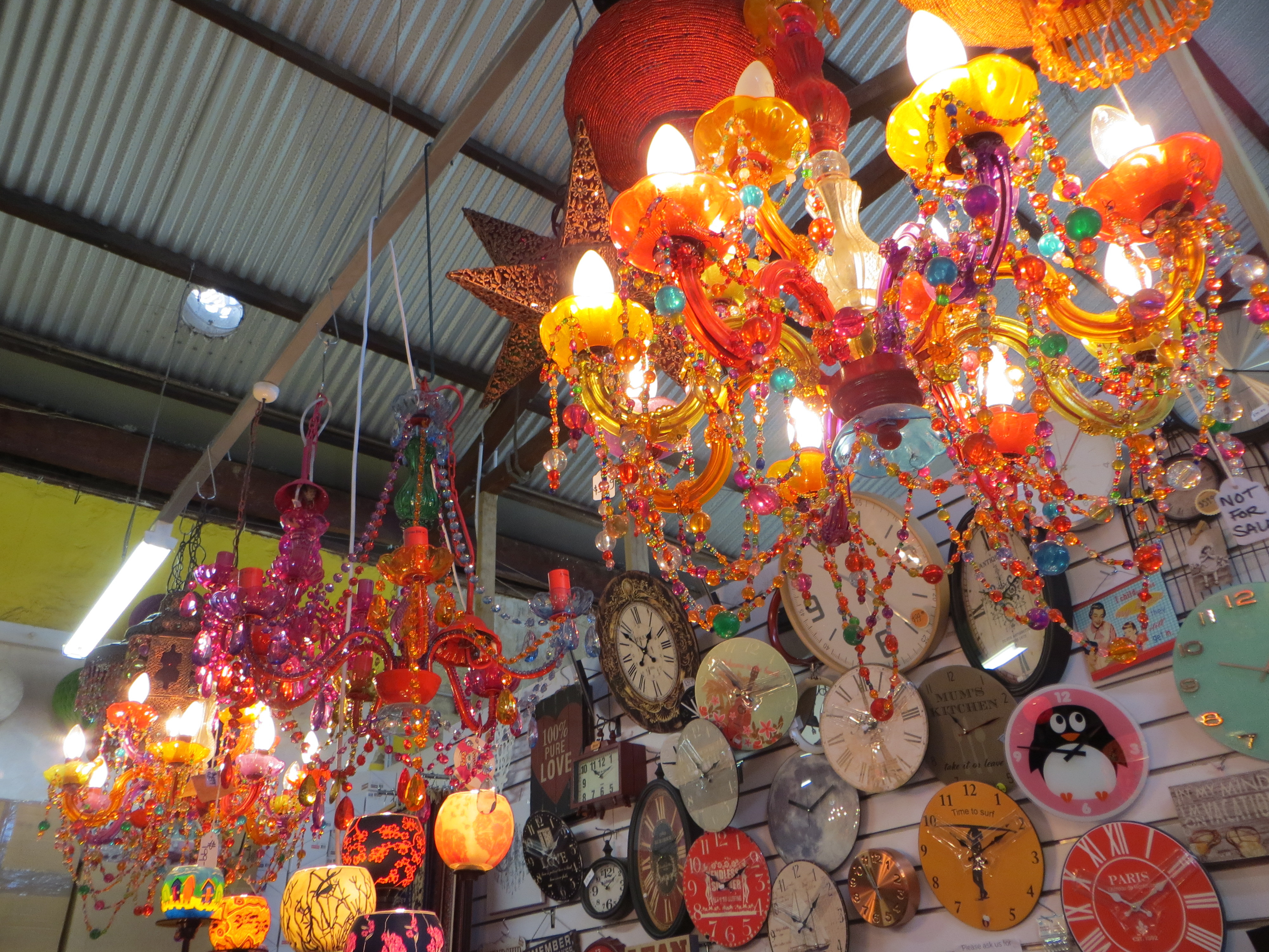 Fremantle markets chandeliers