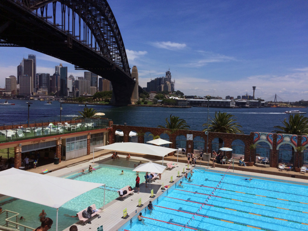 Sydney Harbour Bridge From North Sydney Pool