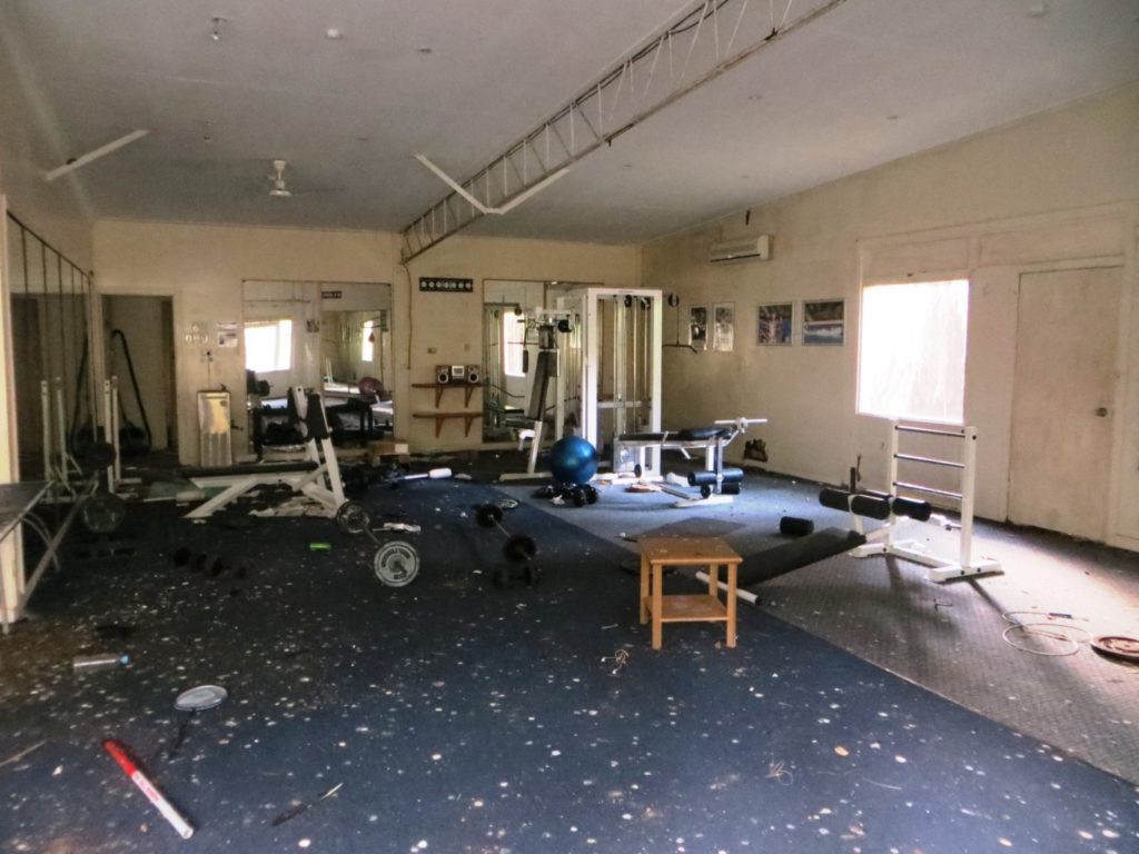 Brampton island gym mess
