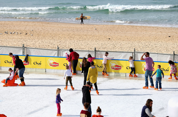 Bondi Beach Ice Rink in July