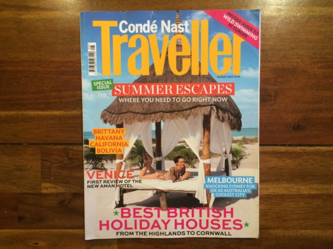 Conde Nast Traveller Magazine August 2013