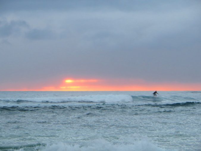 Sunset Surfer South Kauai