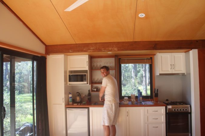 Eco hut kitchen
