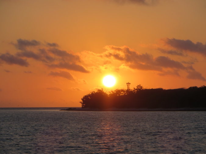 Sunset Lady Musgrave Island Lighthouse