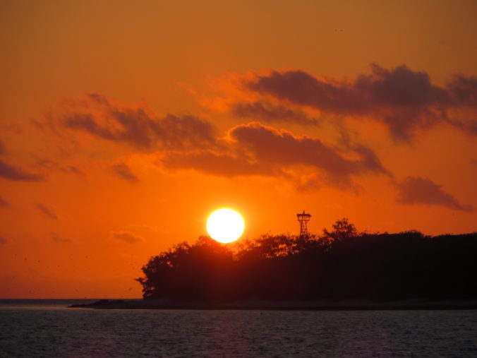 Lady Musgrave Island Lighthouse at Sunset