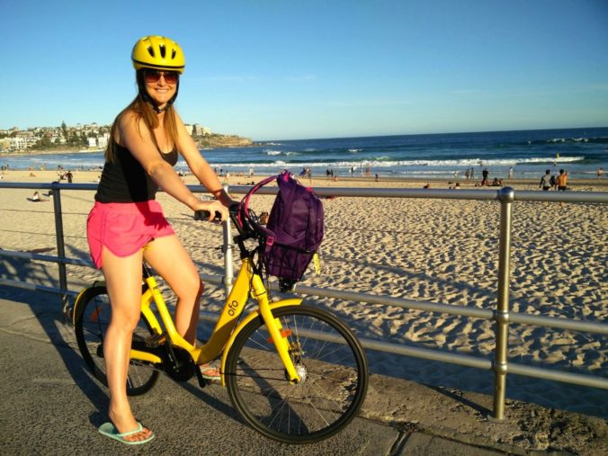 Ofo bike at Bondi Beach