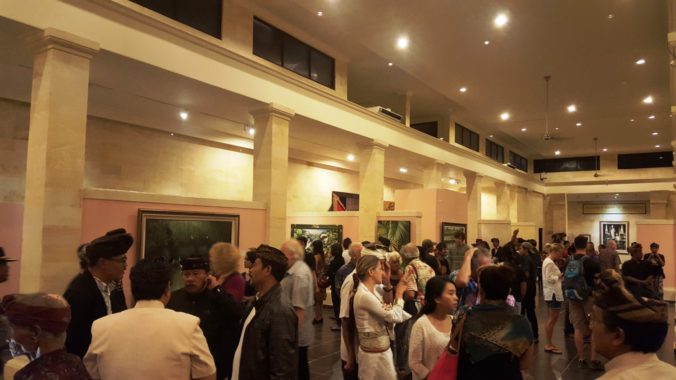 Bali art gallery opening night